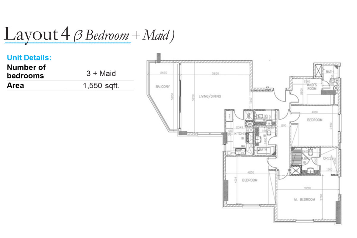 Parkside A Residence floor plan 3
