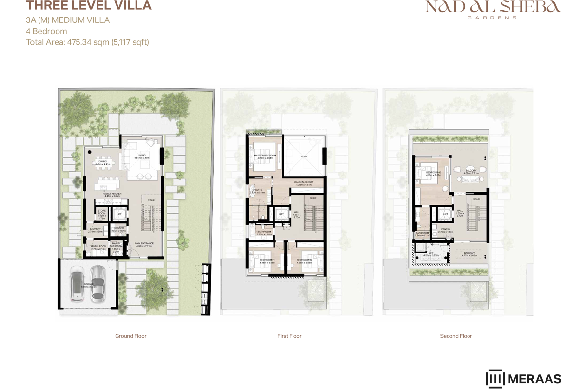 NAD Al Sheba Gardens 3 floor plan 3