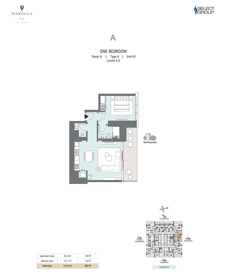 Peninsula Four floor plan 1