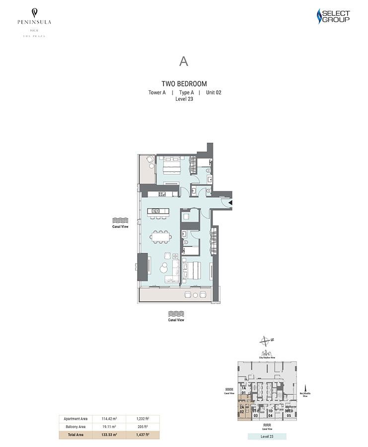 Peninsula Four floor plan 4