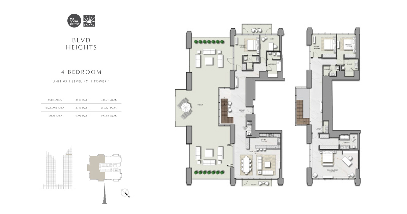 BLVD Heights floor plan 4