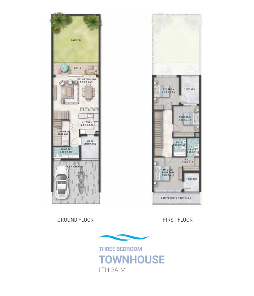 Santorini at Damac Lagoons floor plan 1