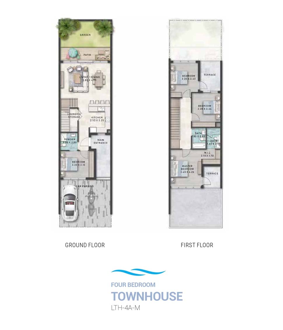 Santorini at Damac Lagoons floor plan 2