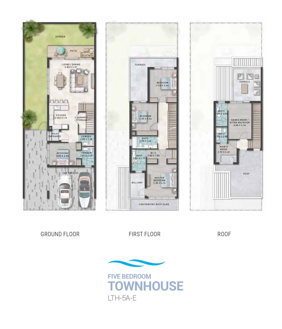 Santorini at Damac Lagoons floor plan 3