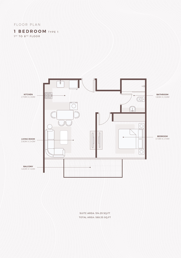 Azizi Beach Oasis floor plan 2