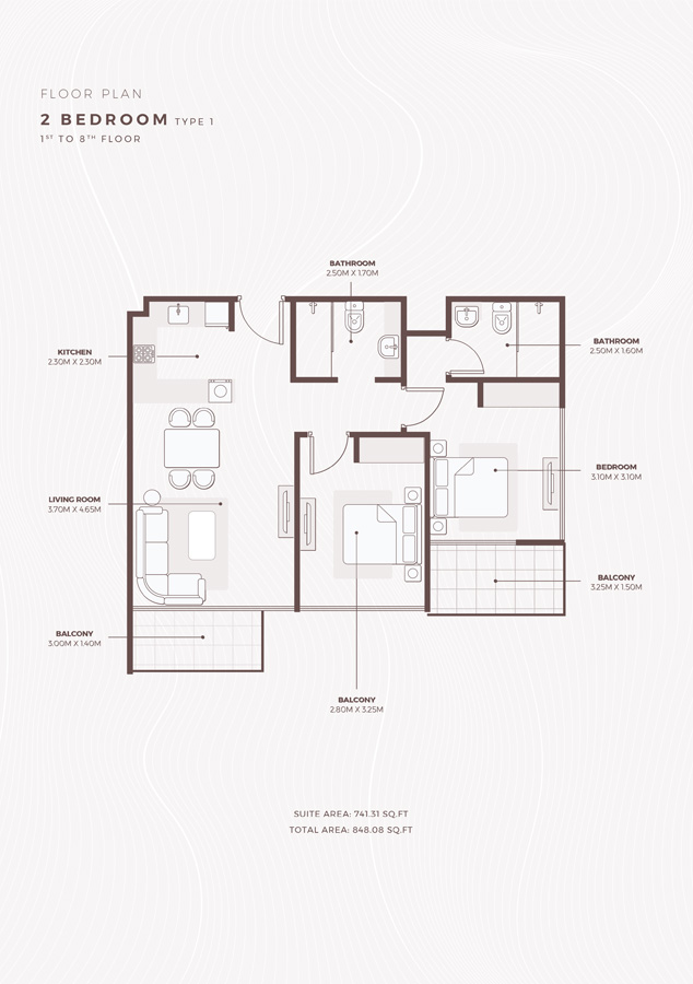 Azizi Beach Oasis floor plan 3