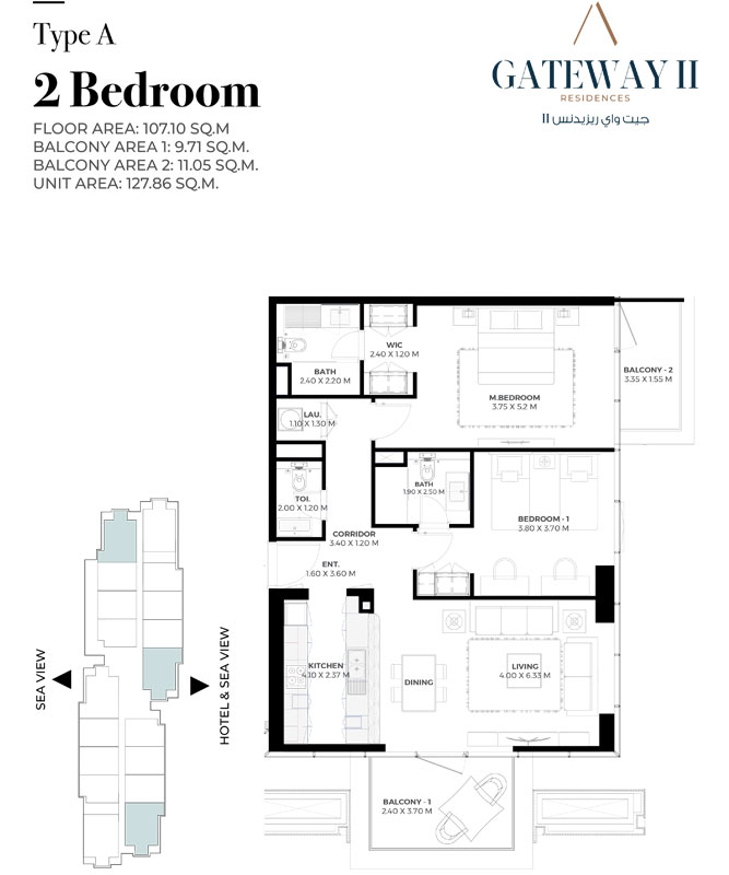 Gateway Residences 2 floor plan 2