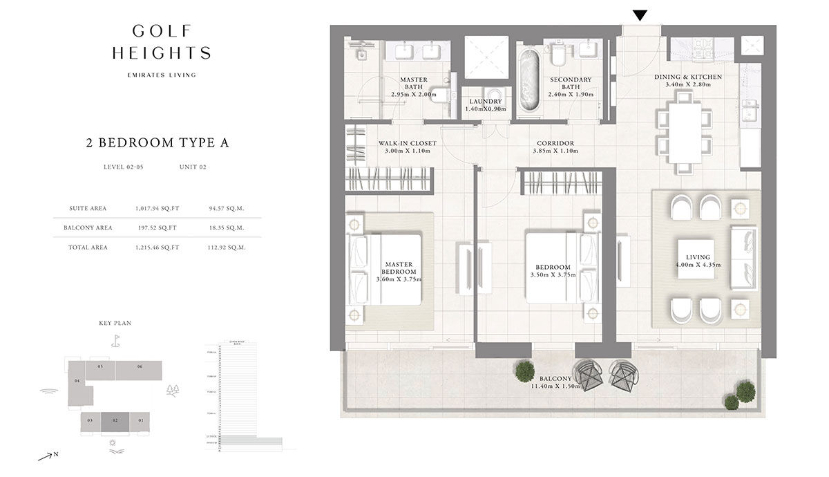 Emaar Golf Heights floor plan 2