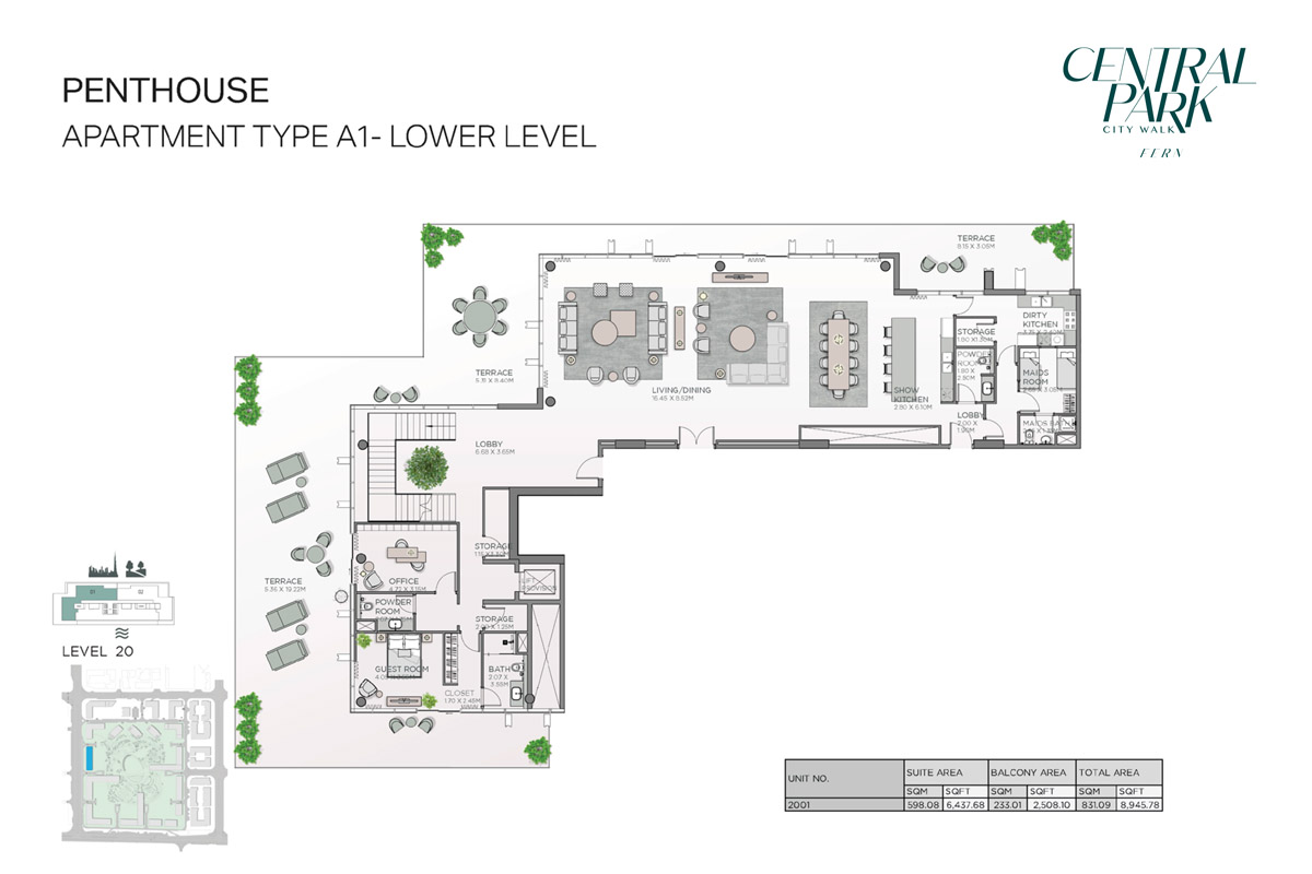 Fern Central Park floor plan 5