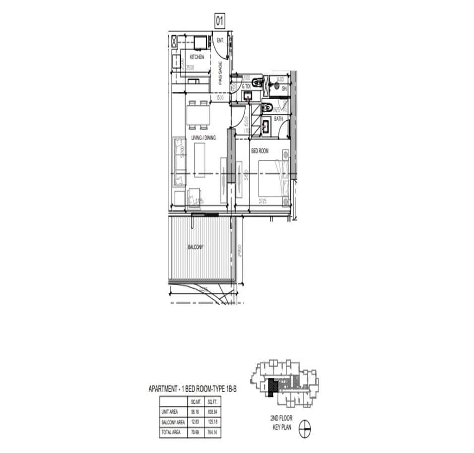 Damac Elegance Tower floor plan 1