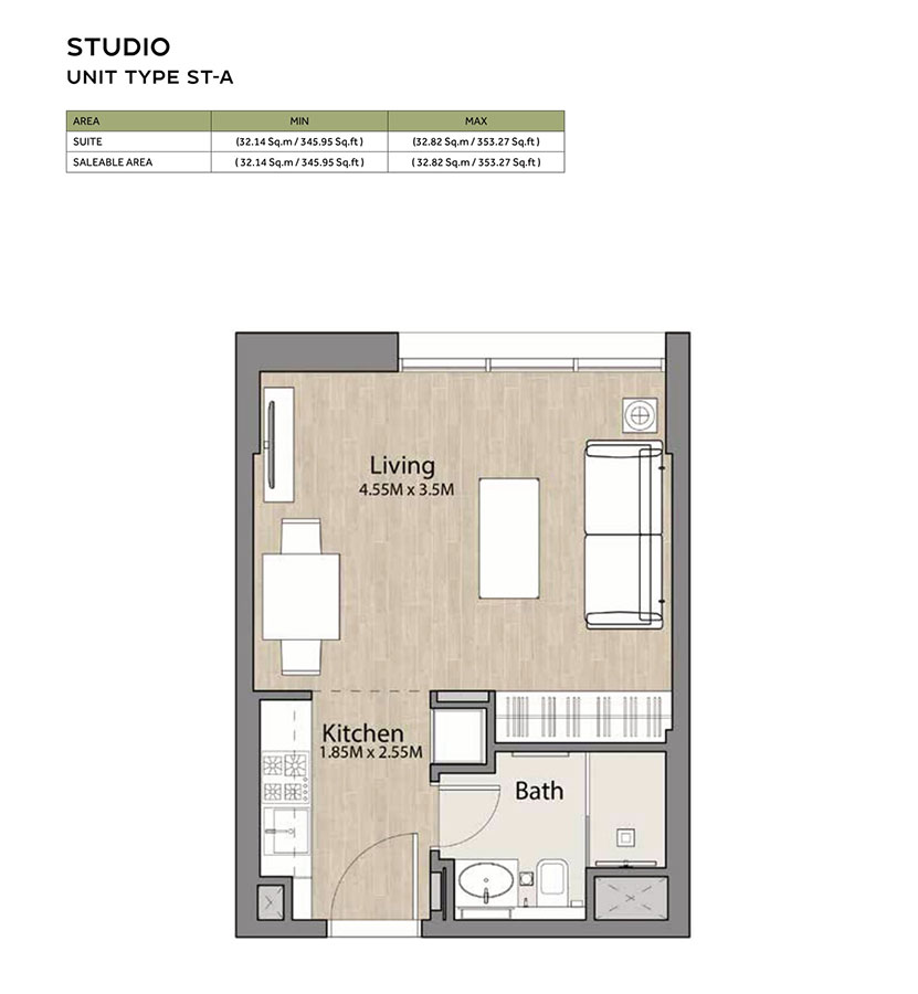 Liva Apartments floor plan 1