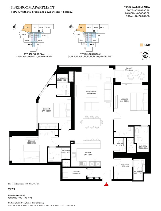 Sobha Waves Opulence floor plan 4