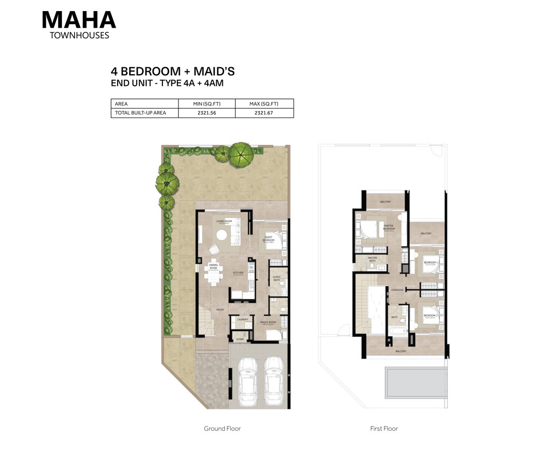 Maha Townhouses floor plan 2