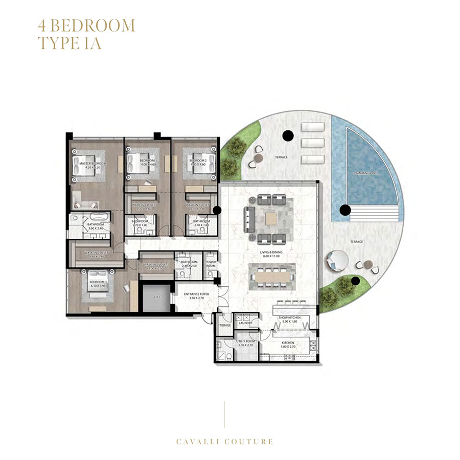 Damac Cavalli Couture floor plan 2