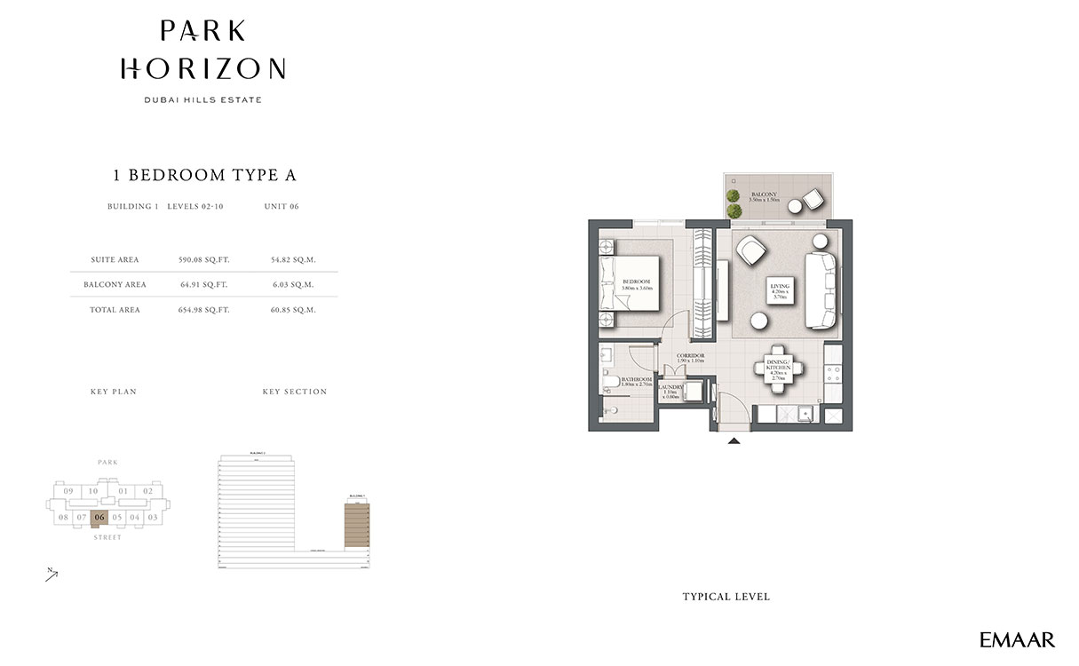 Emaar Park Horizon floor plan 1