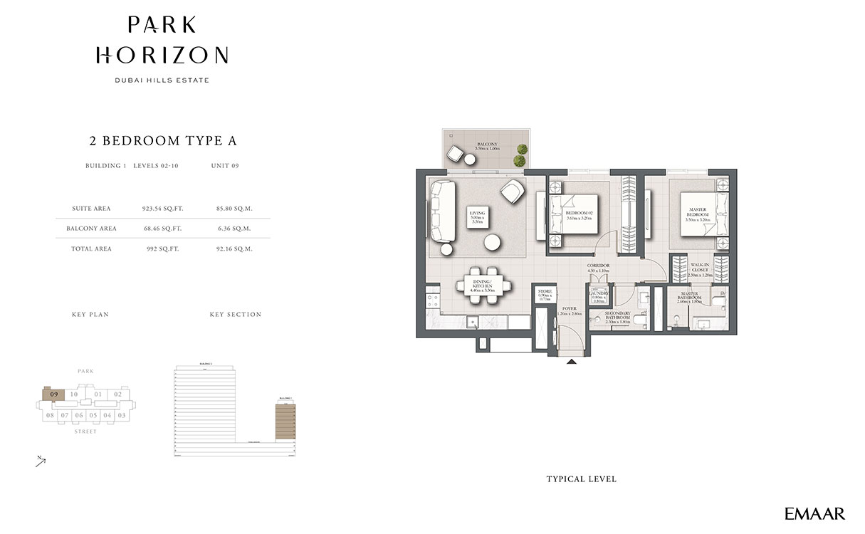 Emaar Park Horizon floor plan 2