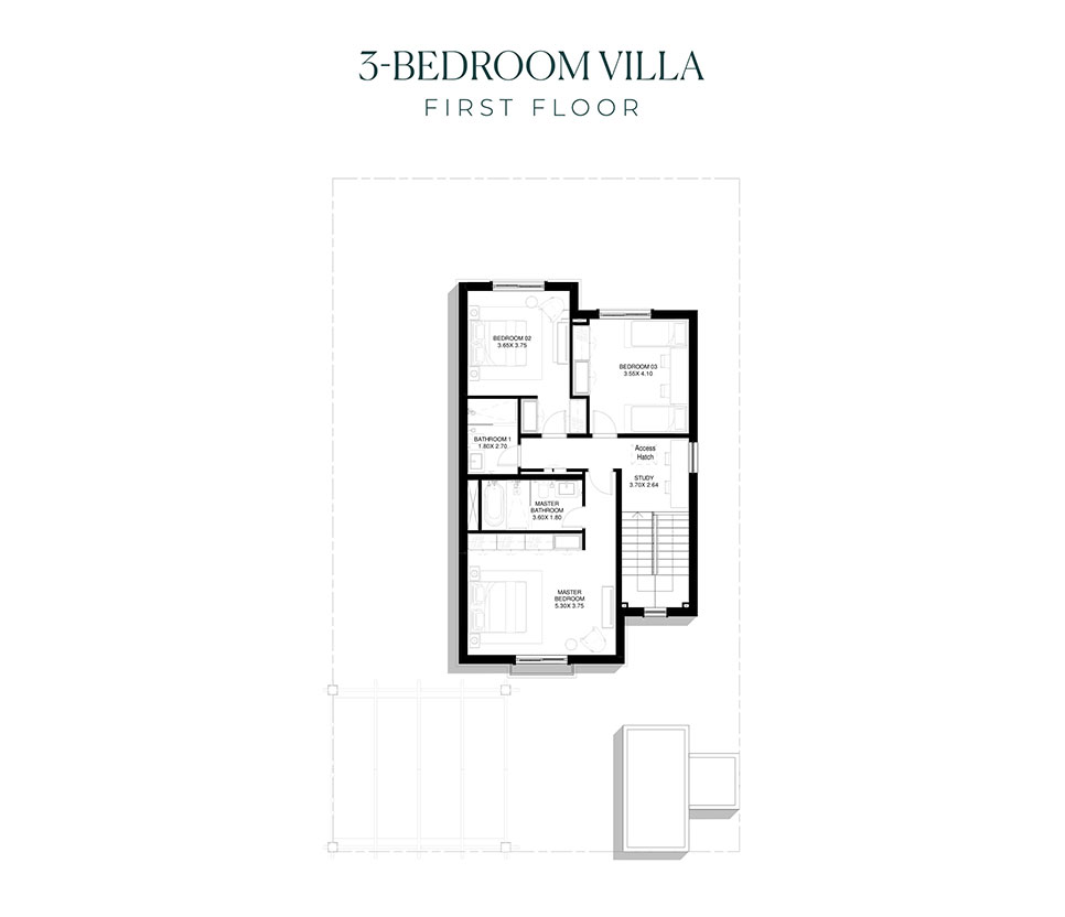 Yas Park Views floor plan 1