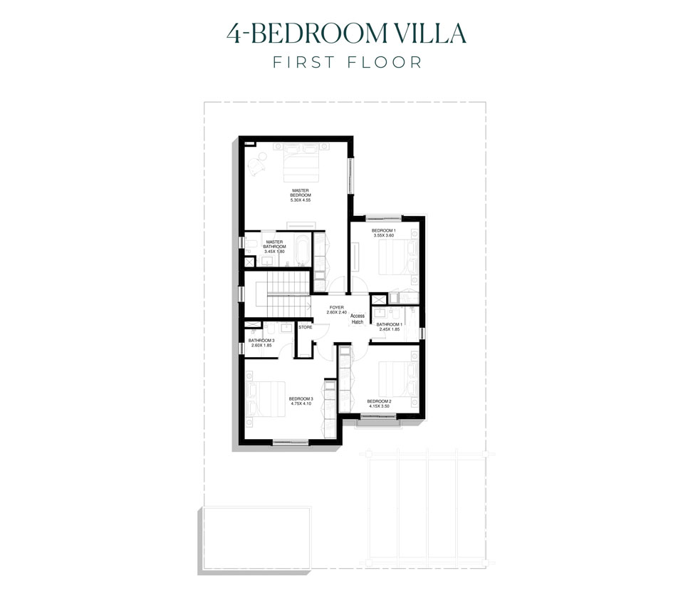 Yas Park Views floor plan 2