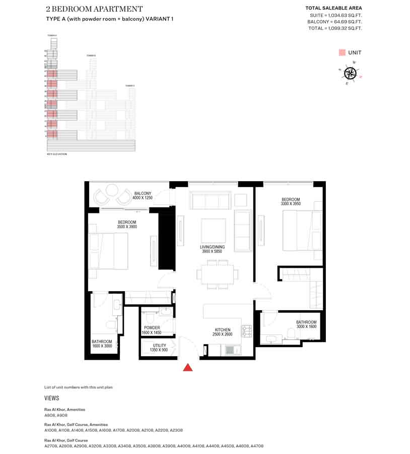 Sobha One floor plan 2