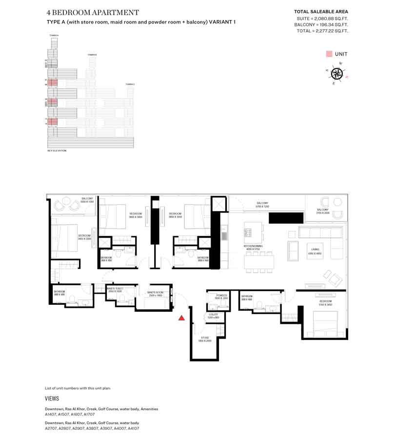 Sobha One floor plan 5