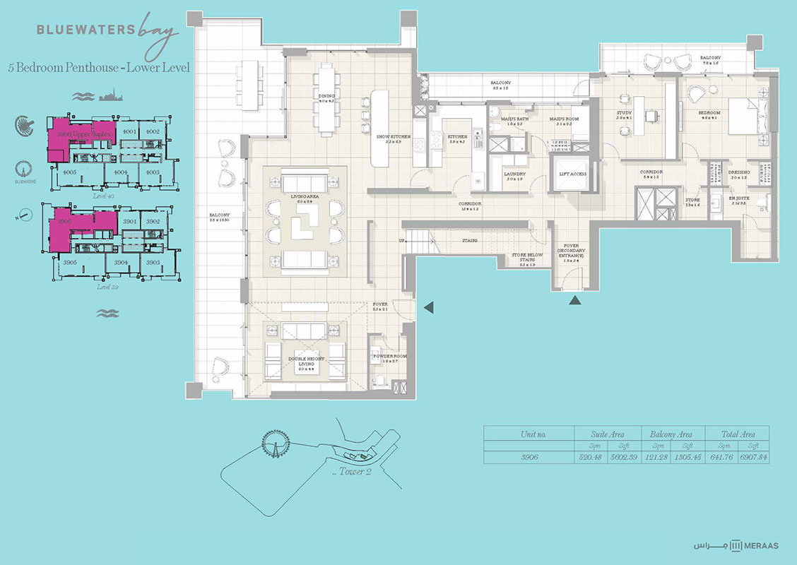 Meraas Bluewaters Bay floor plan 5