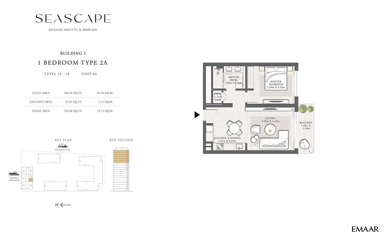 Seascape Mina Rashid floor plan 1