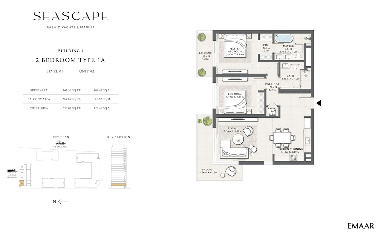 Seascape Mina Rashid floor plan 2