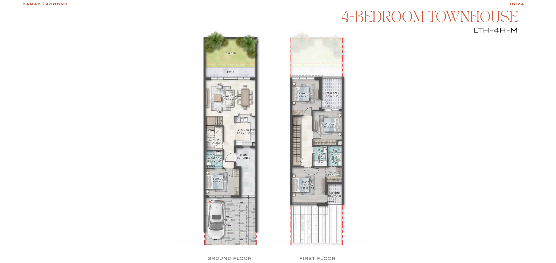 Ibiza at Damac Lagoons floor plan 1