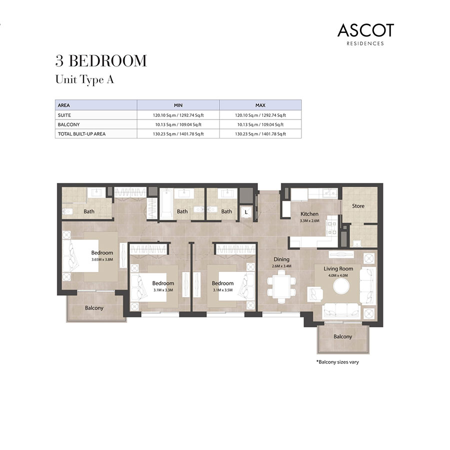 Ascot Residences floor plan 4
