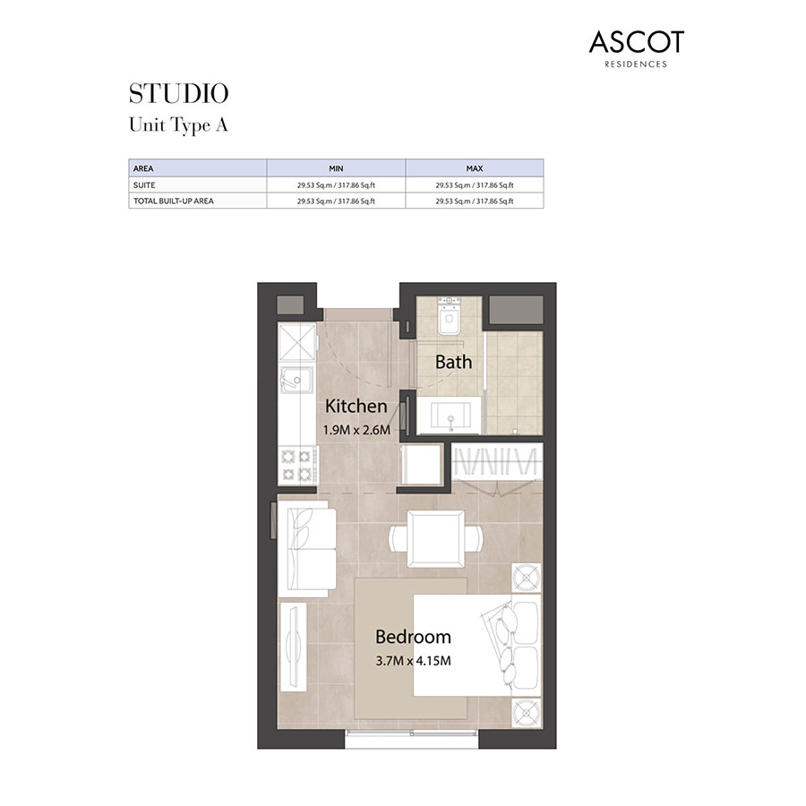 Ascot Residences floor plan 1