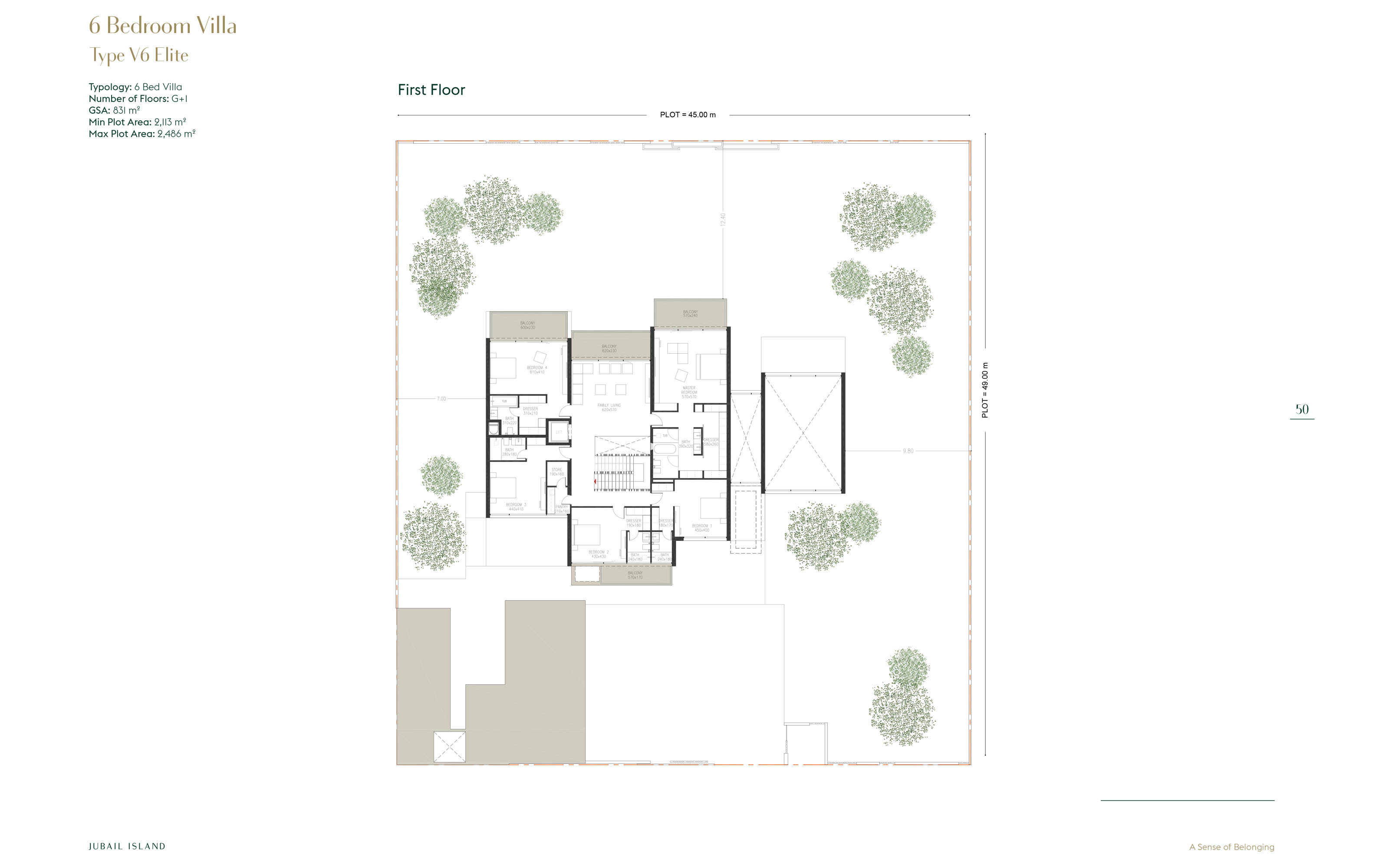 Jubail Island floor plan 7