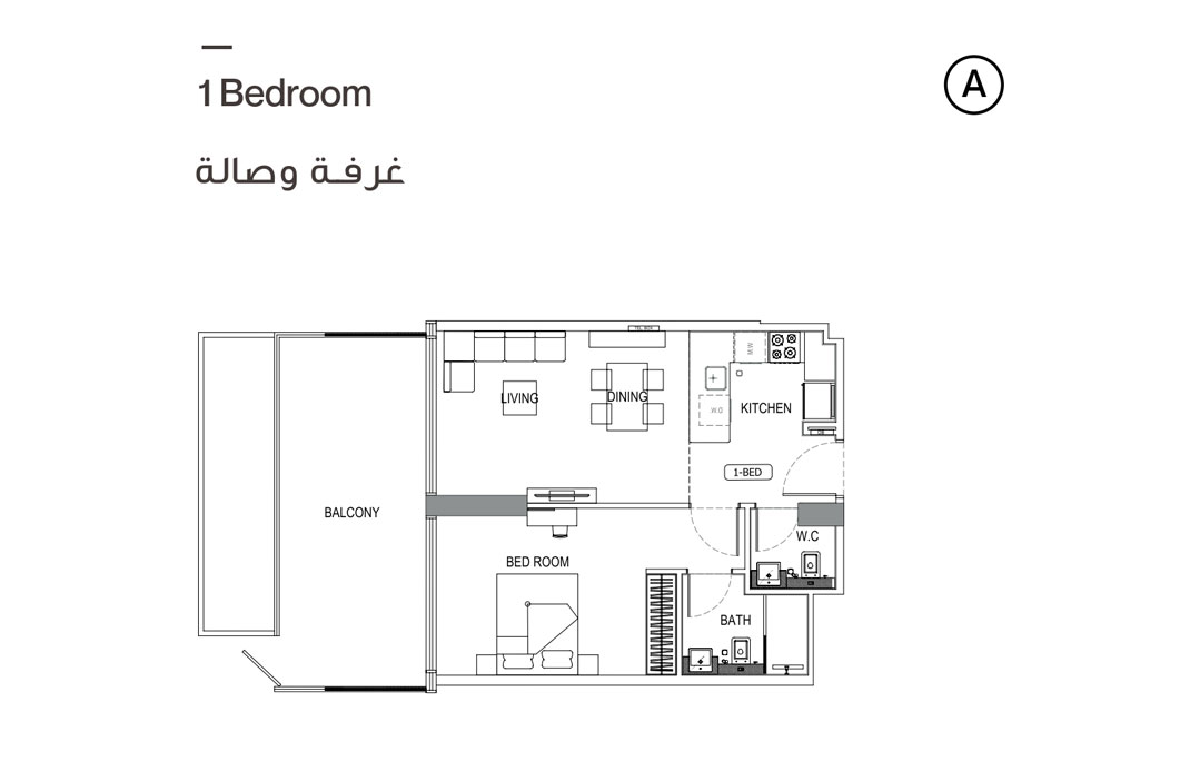 Binghatti Crescent floor plan 1