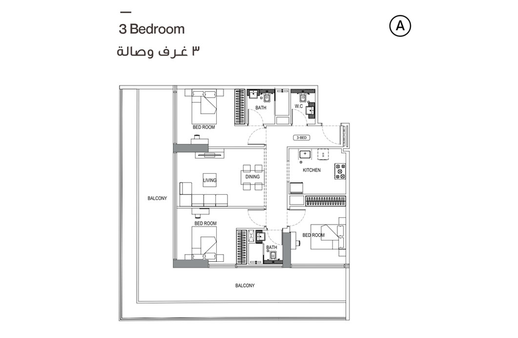 Binghatti Crescent floor plan 4