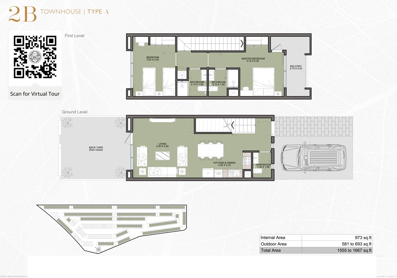 Bianca Townhouses floor plan 1