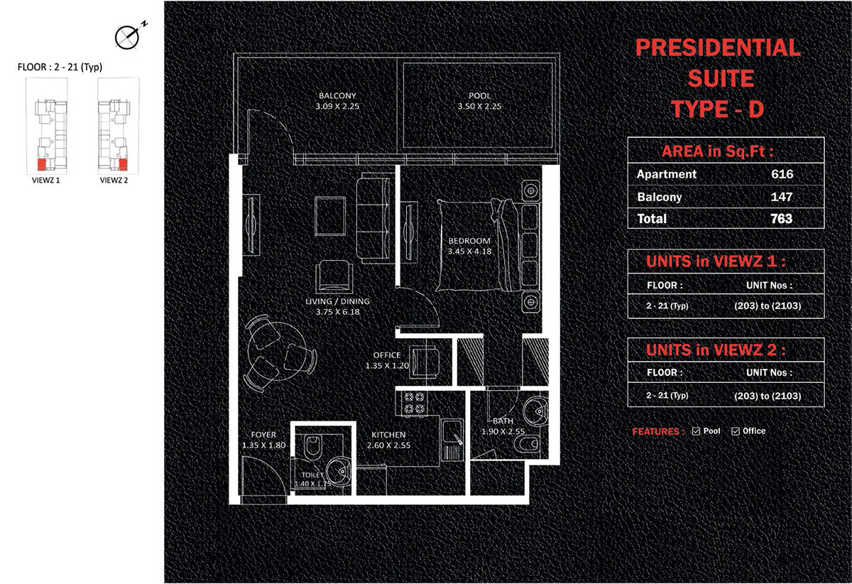 Danube Viewz Residence floor plan 2