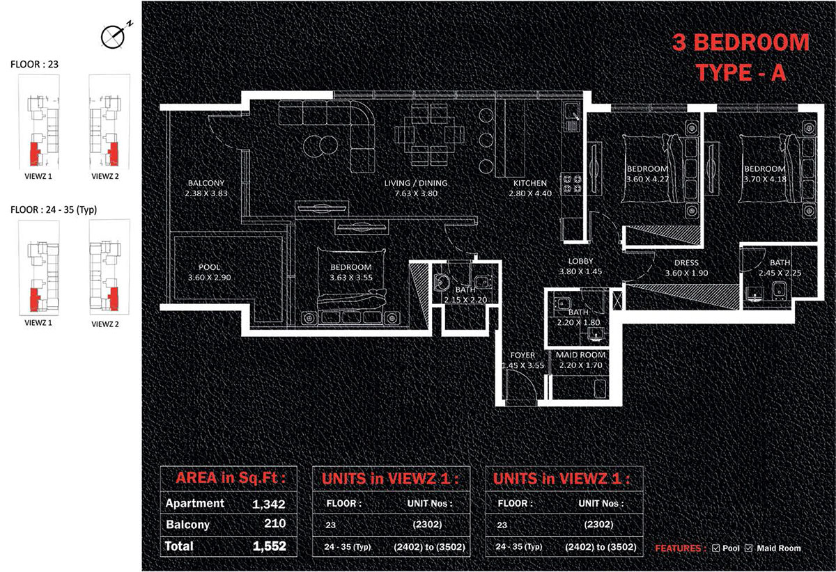 Danube Viewz Residence floor plan 4