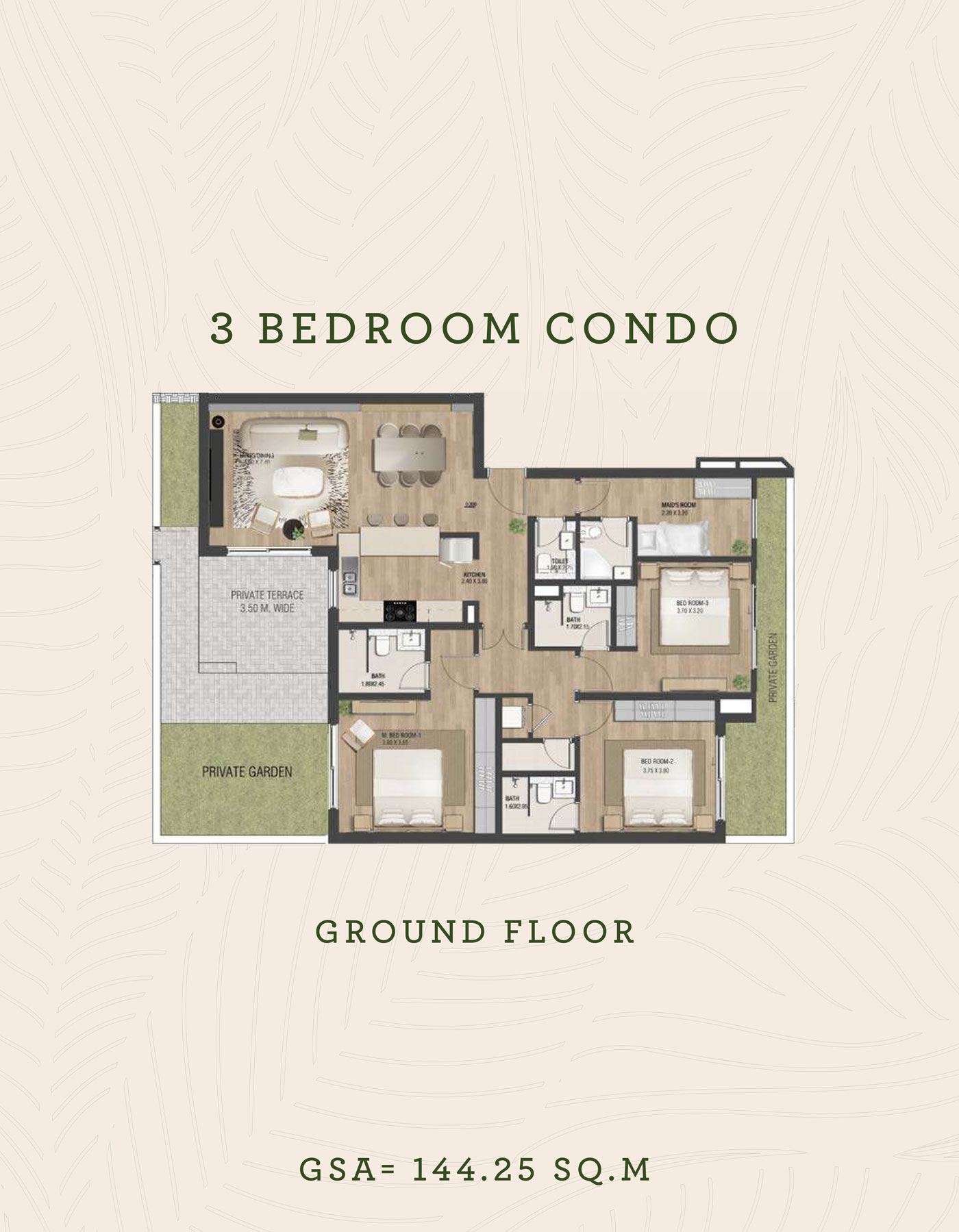 The Sustainable City Yas Island floor plan 3