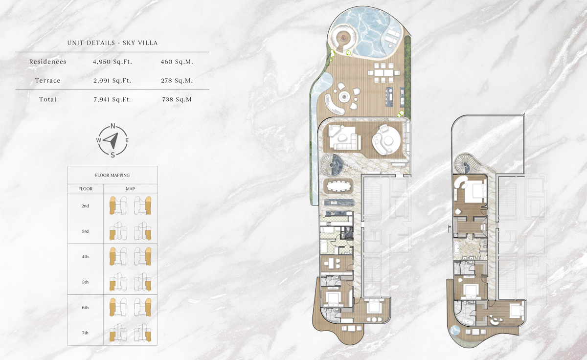 One Crescent floor plan 4