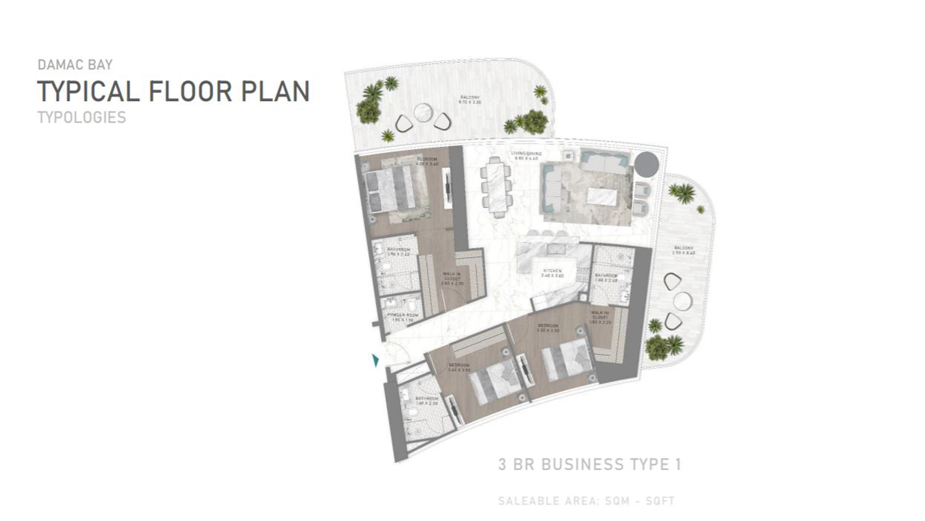 Damac Bay Cavalli floor plan 3