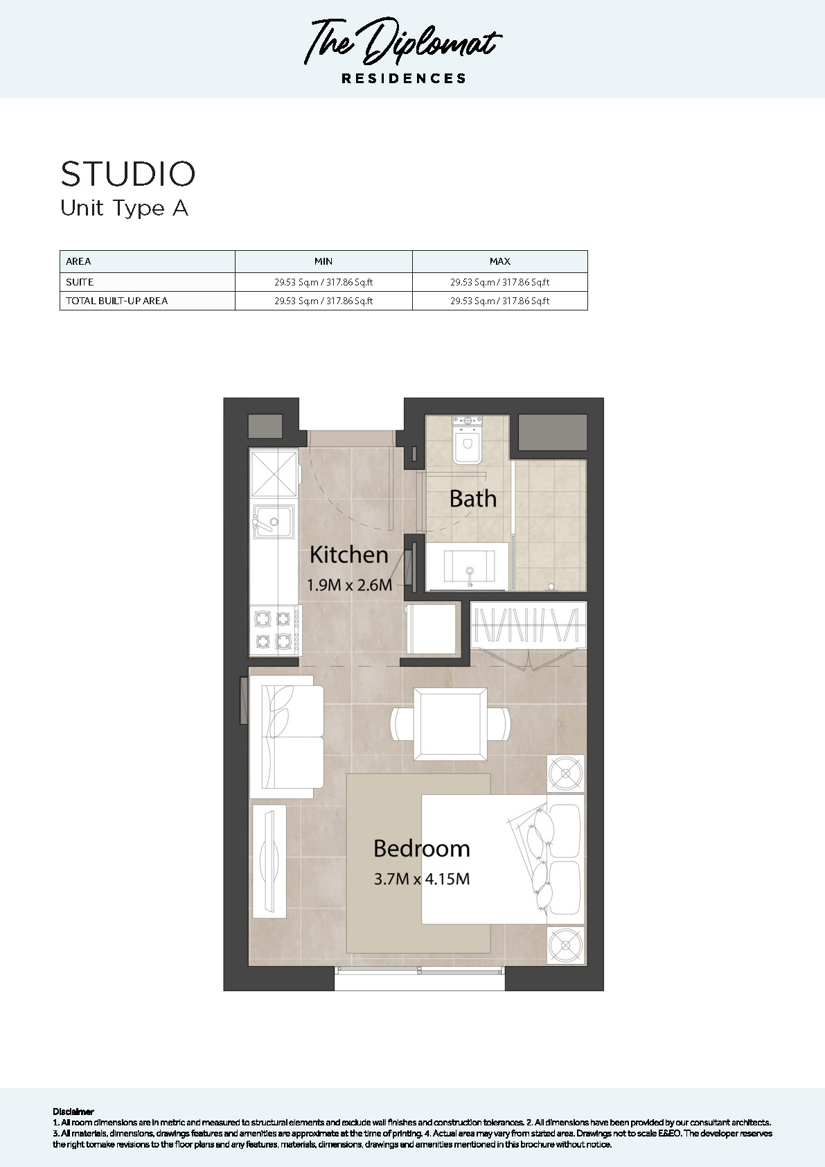 The Diplomat Residences floor plan 1