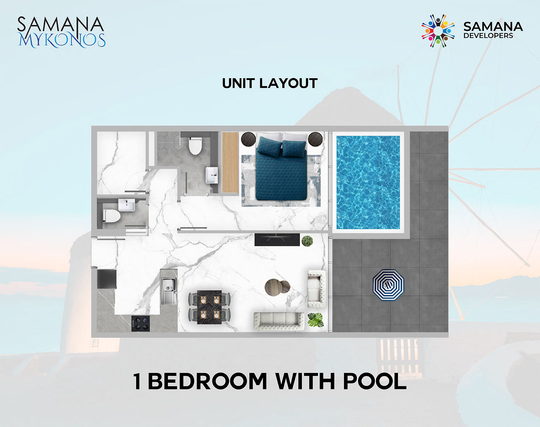 Samana Mykonos floor plan 2