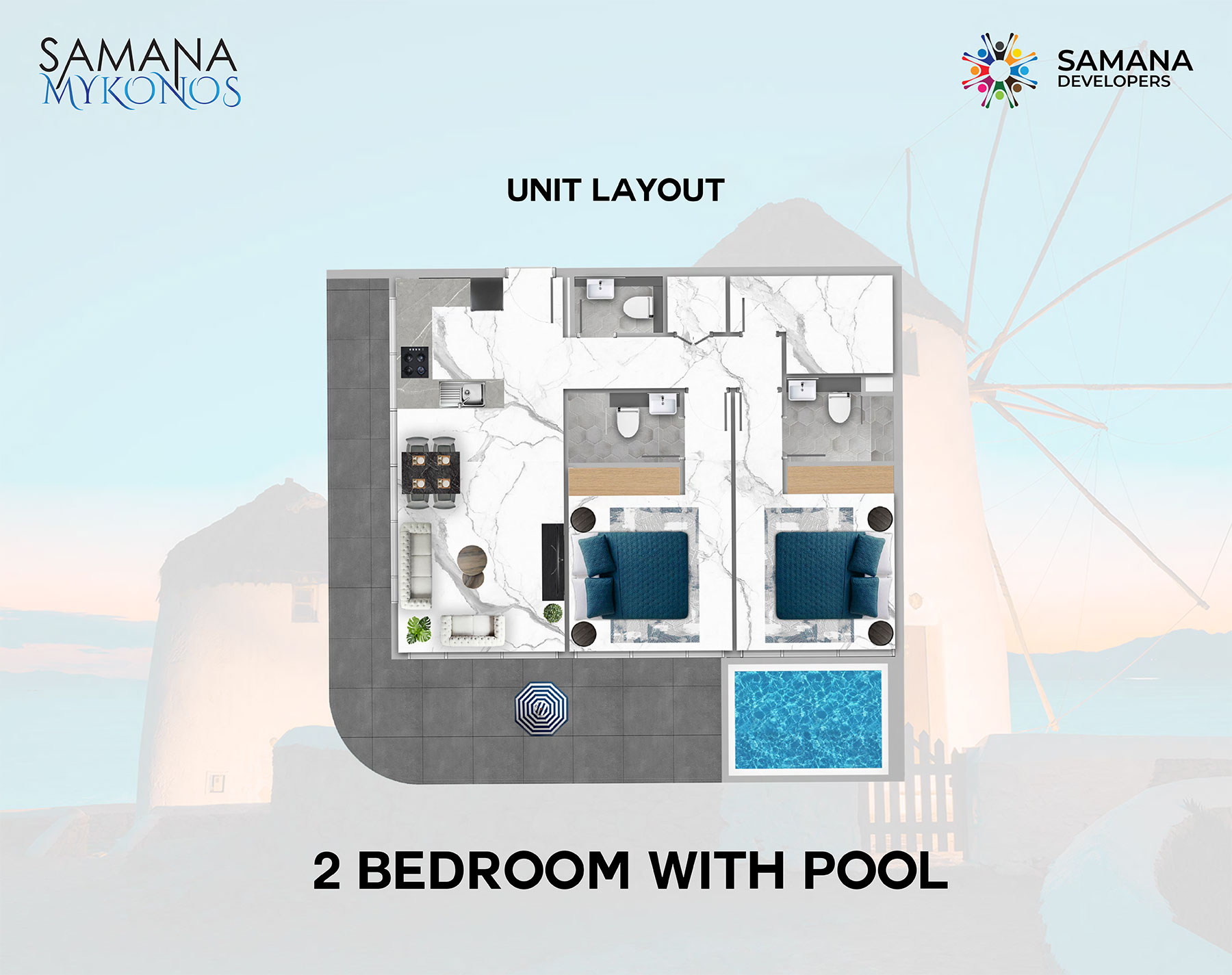 Samana Mykonos floor plan 4