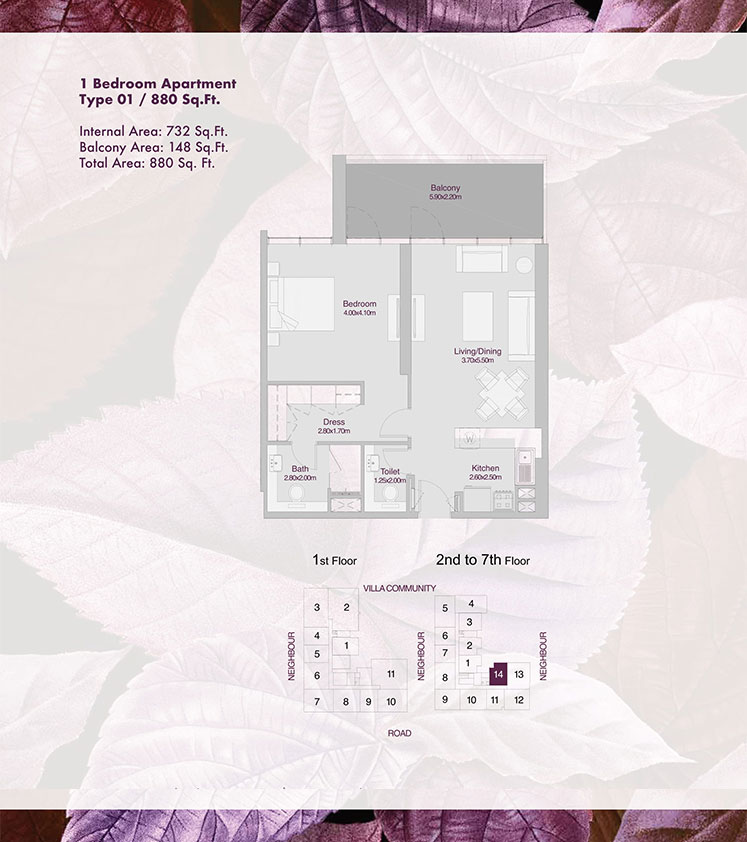 Amalia Residences floor plan 1