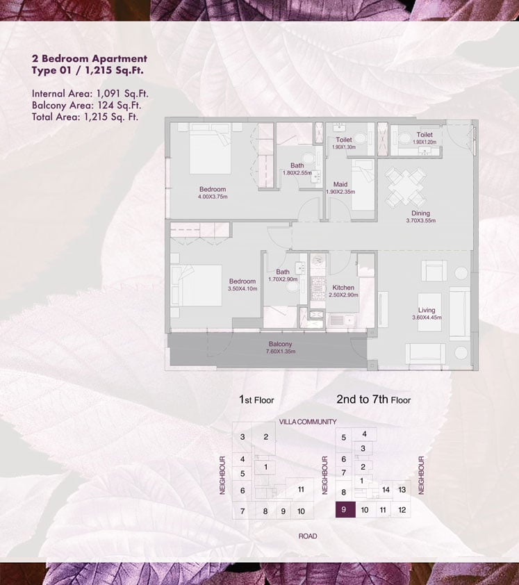 Amalia Residences floor plan 2