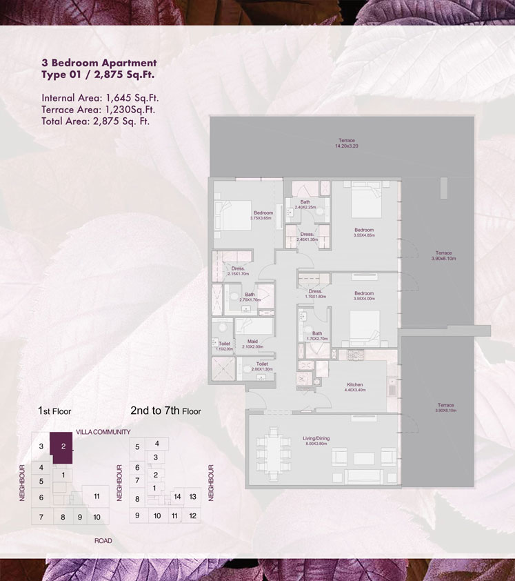 Amalia Residences floor plan 3