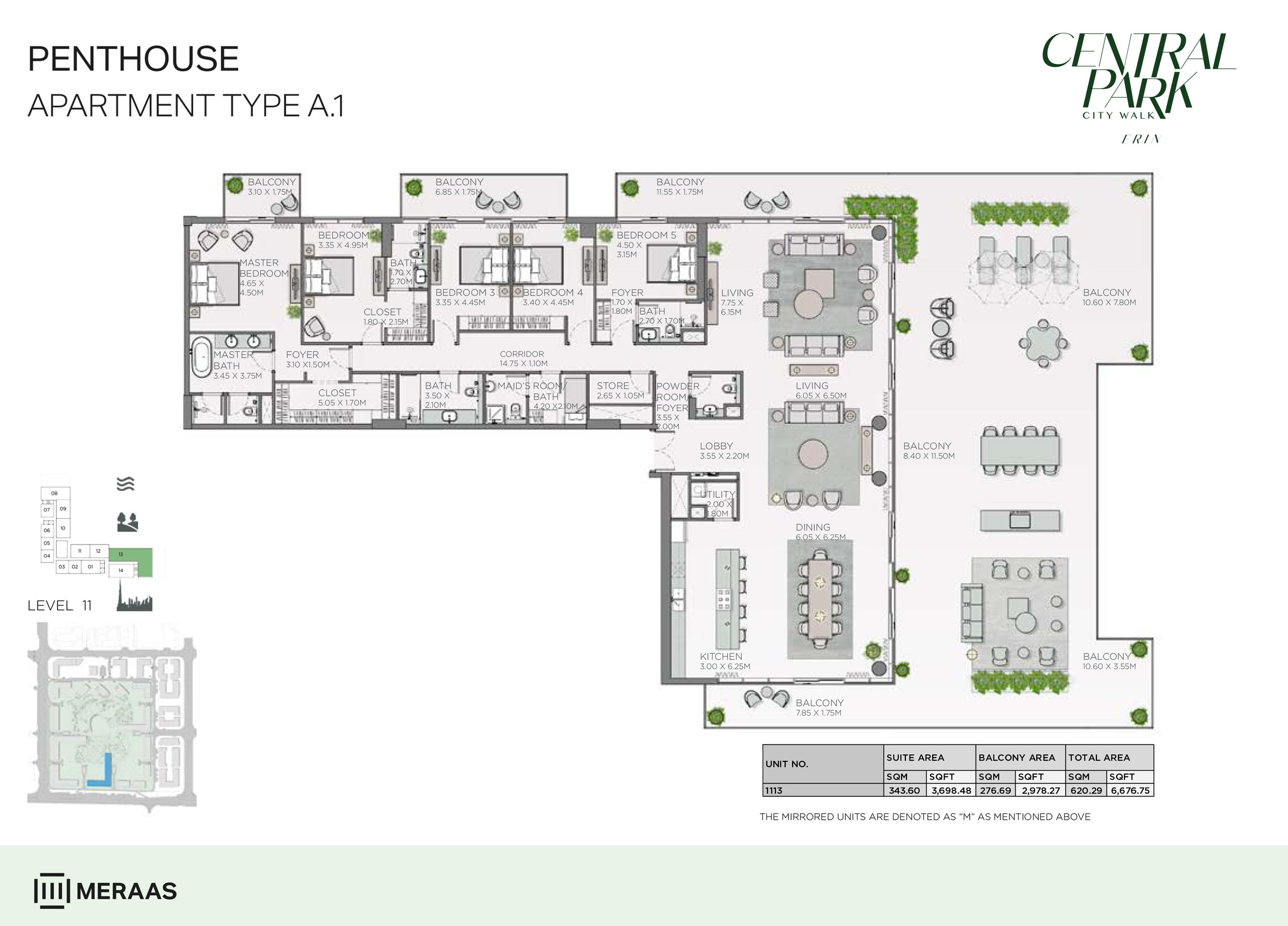 Erin Central Park floor plan 5