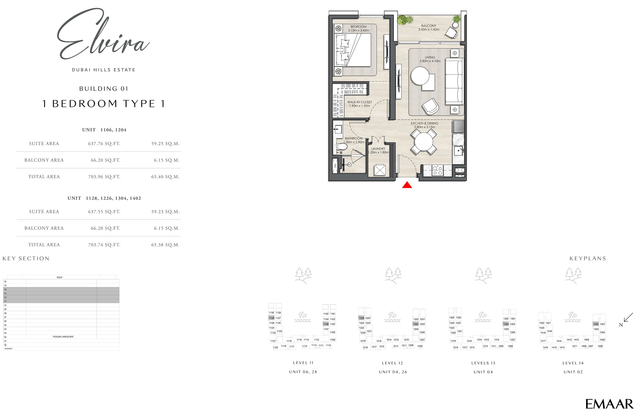Emaar Elvira floor plan 1