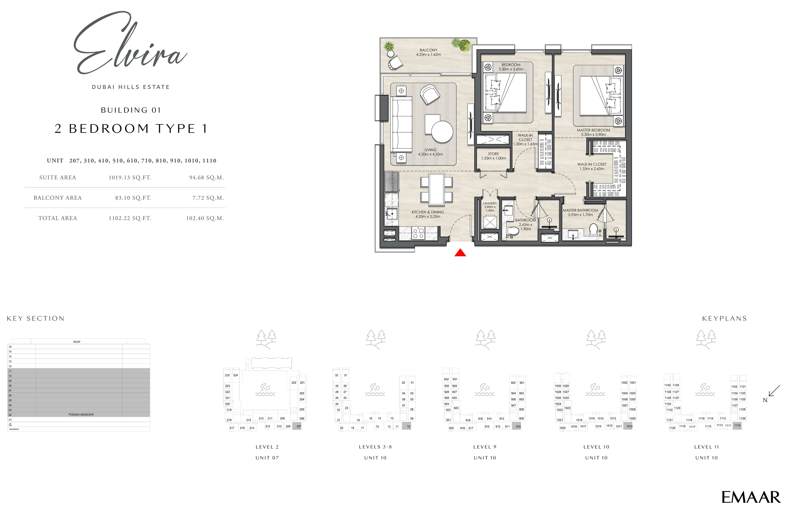 Emaar Elvira floor plan 2