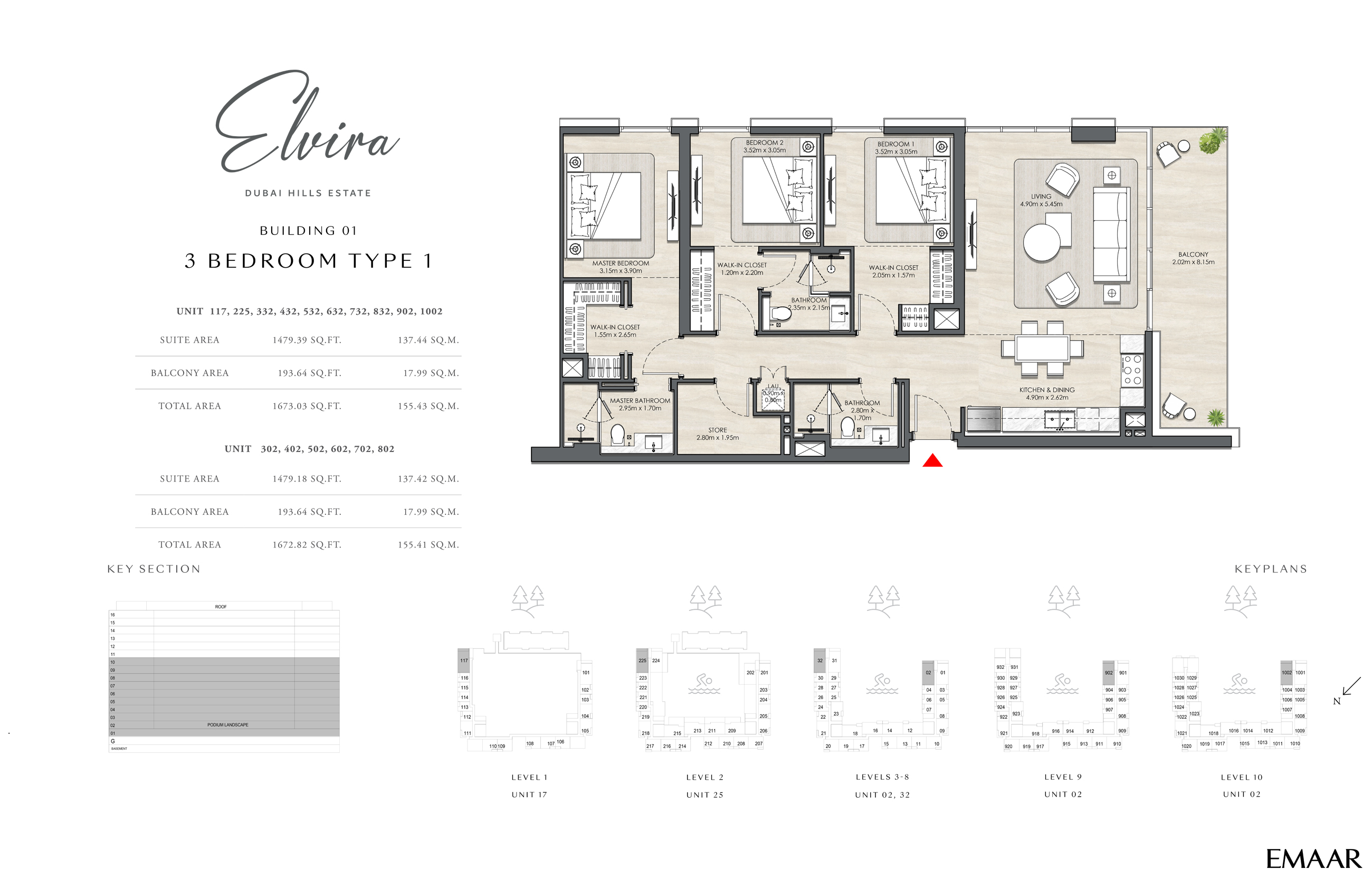 Emaar Elvira floor plan 4