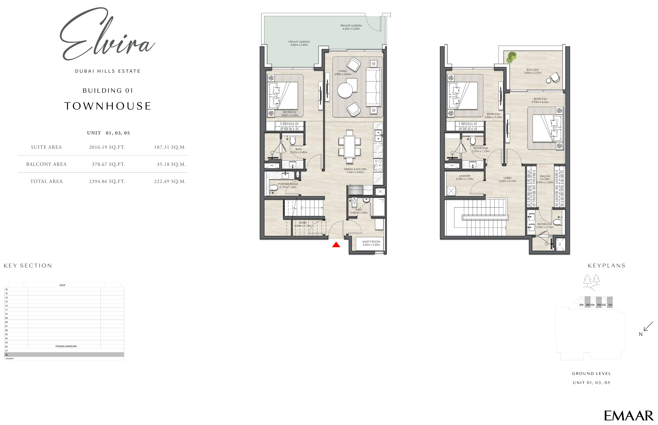 Emaar Elvira floor plan 5